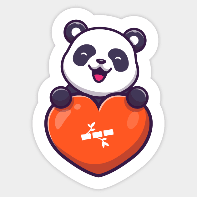 Cute panda love Sticker by Catalyst Labs